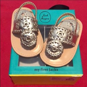 Jack Rogers Size 3 baby shoes in box